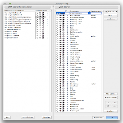 ARCHICAD Projektvorlagen: Numerische Ordnungssysteme