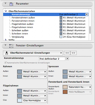 User Interface in GDL-Objekten