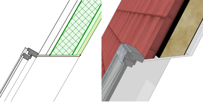 Dachflächenfenster für doppelte Dachflächen